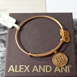 Alex and Ani Gold BU Bracelet with bonus gifts